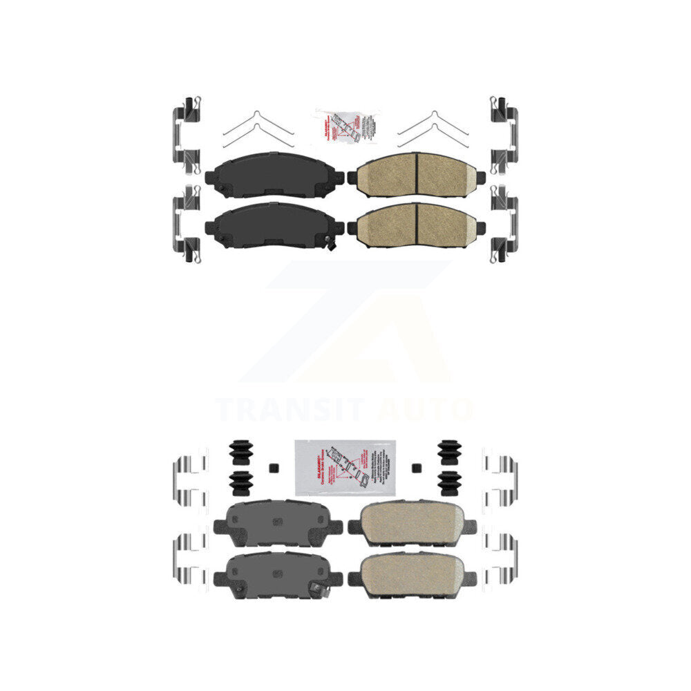 Front Rear Ceramic Disc Brake Pads Kit For Nissan LEAF KNF-101522