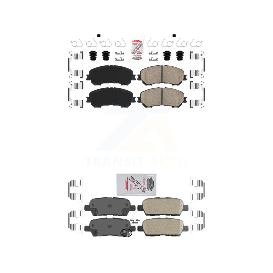 Front Rear Ceramic Disc Brake Pads Kit For Nissan Rogue Sport Qashqai KNF-101557