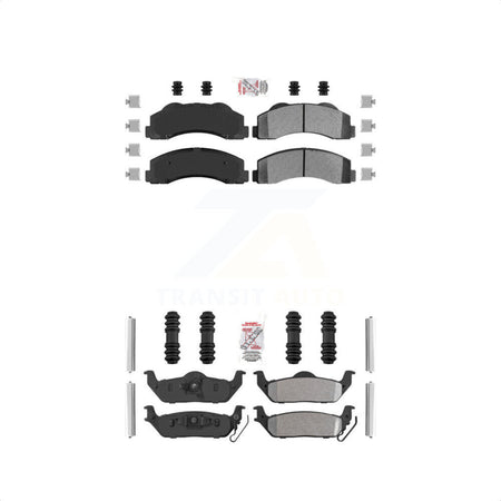 AmeriBRAKES Front Rear Semi-Metallic Disc Brake Pads Kit For 2010-2011 Ford F-150 KNF-101561