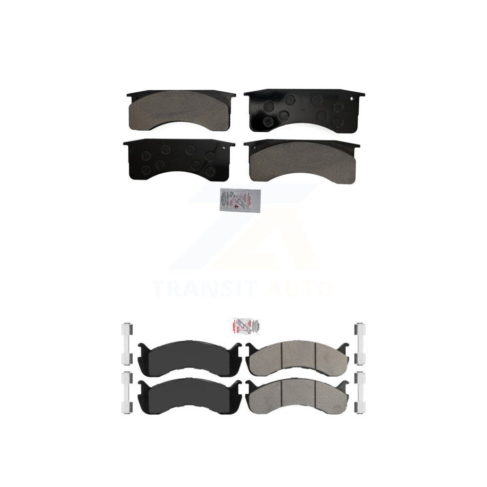 Front Rear Semi-Metallic Disc Brake Pads Kit For Blue Bird International IC Corporation KNF-101578