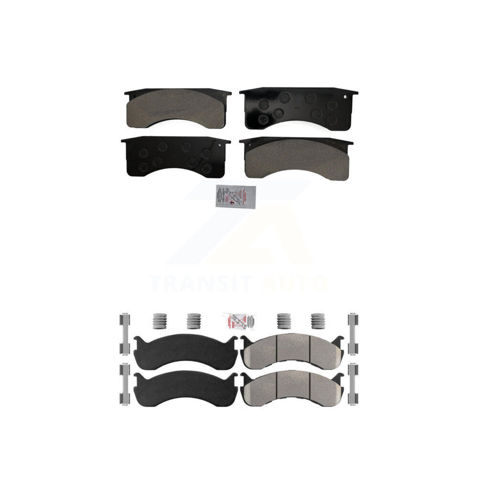 Front Rear Semi-Metallic Disc Brake Pads Kit For Blue Bird International IC Corporation KNF-101579