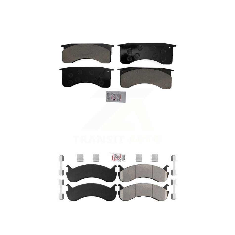 Front Rear Semi-Metallic Disc Brake Pads Kit For Blue Bird International IC Corporation KNF-101580