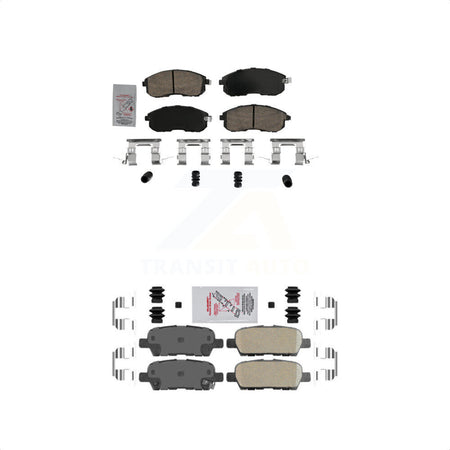 AmeriBRAKES Front Rear Ceramic Disc Brake Pads Kit For Nissan Altima INFINITI G35 350Z KNF-101623