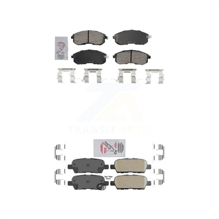 AmeriBRAKES Front Rear Ceramic Disc Brake Pads Kit For Nissan Altima INFINITI G35 350Z KNF-101624