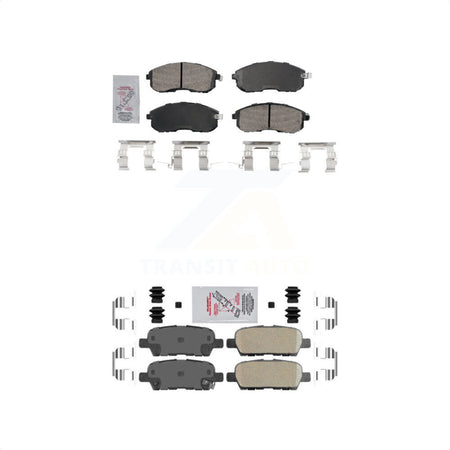 AmeriBRAKES Front Rear Ceramic Disc Brake Pads Kit For Nissan Altima INFINITI G35 350Z KNF-101625