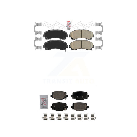 AmeriBRAKES Front Rear Ceramic Disc Brake Pads Kit For INFINITI QX50 QX55 KNF-101695