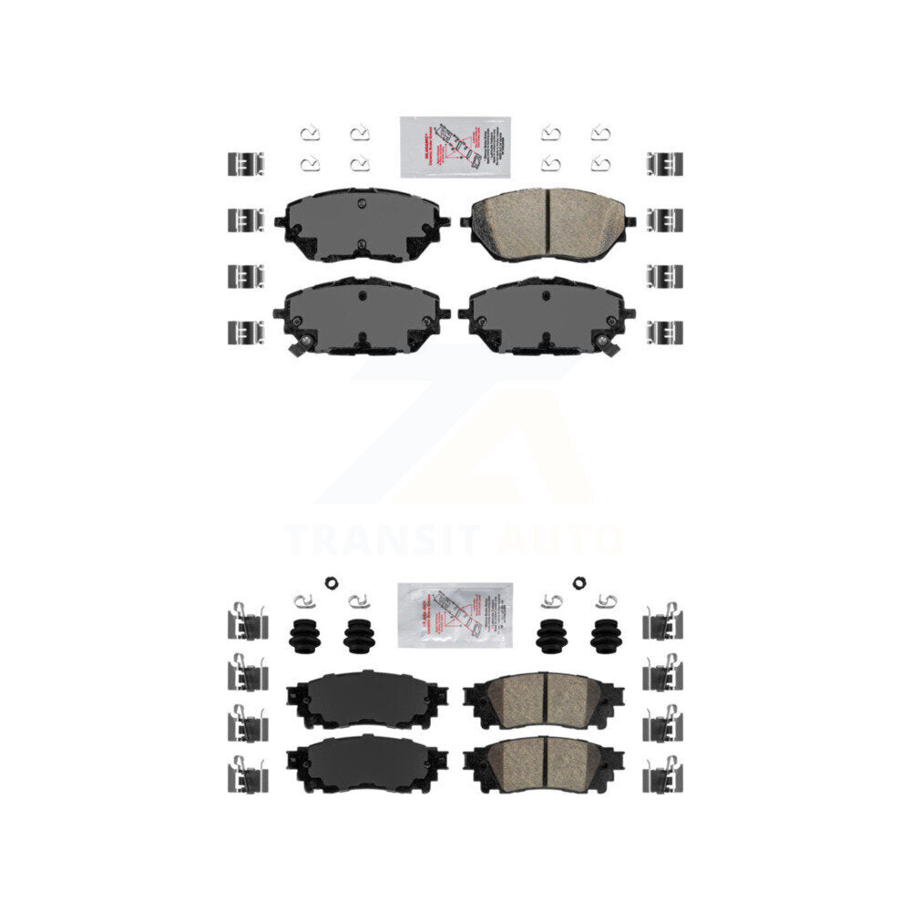 AmeriBRAKES Front Rear Ceramic Disc Brake Pads Kit For Toyota C-HR KNF-101698