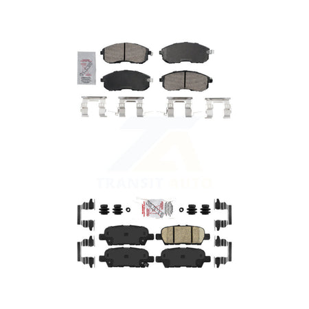 AmeriBRAKES Front Rear Ceramic Disc Brake Pads Kit For 2013-2019 Nissan Sentra KNF-101733