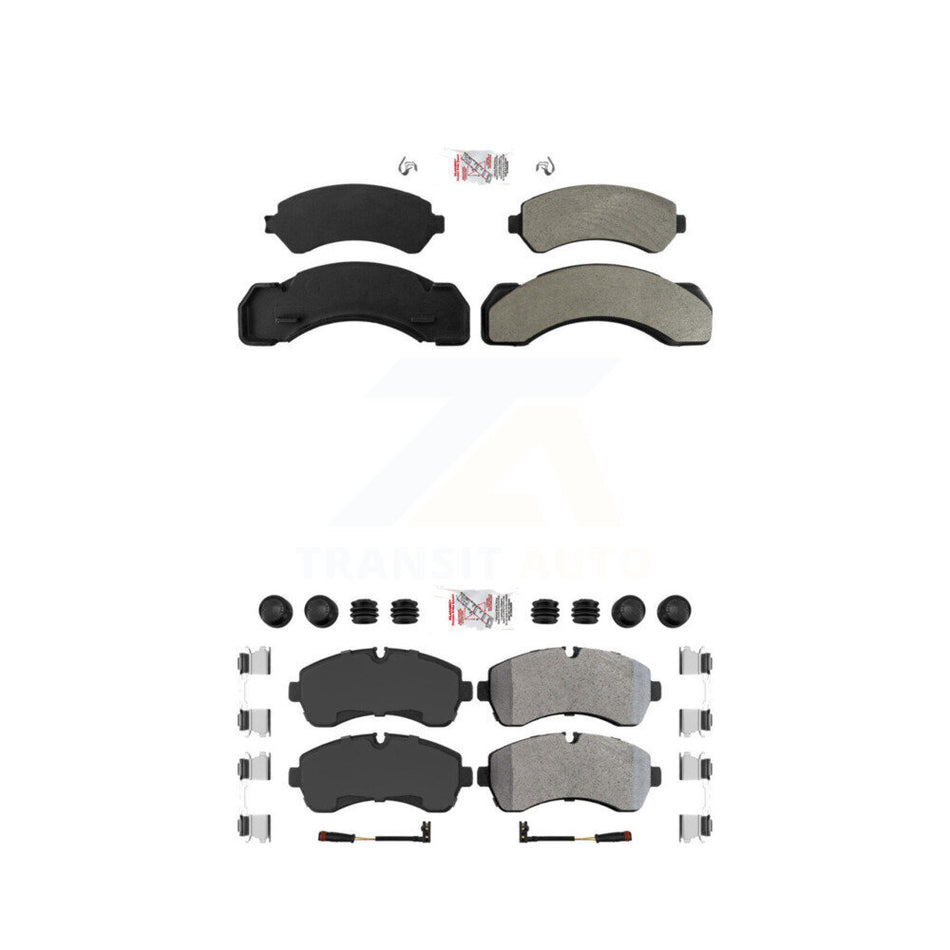 Front Rear Semi-Metallic Disc Brake Pads Kit For Workhorse W42 P32 52mm Caliper Piston KNF-101757