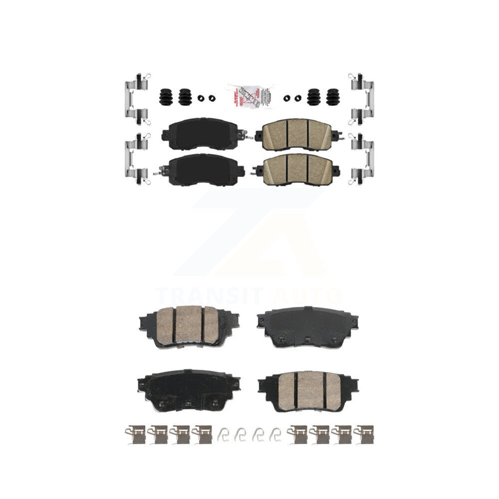 Front Rear Ceramic Disc Brake Pads Kit For Nissan Altima KNF-101802