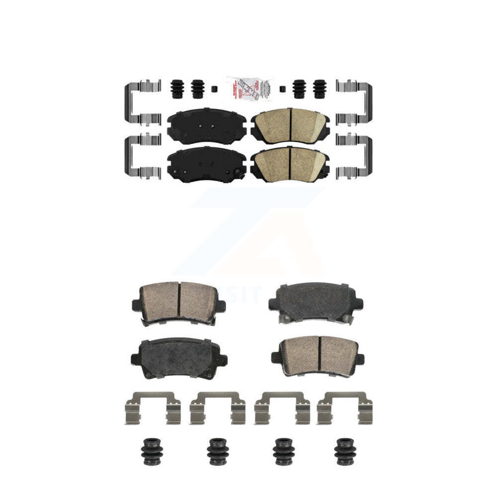 Front Rear Ceramic Disc Brake Pads Kit For Chevrolet Buick Malibu Impala LaCrosse Regal KNF-101812