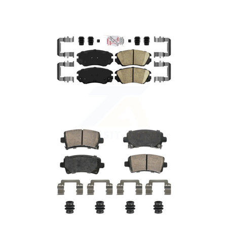 Front Rear Ceramic Disc Brake Pads Kit For Chevrolet Buick Malibu Impala LaCrosse Regal KNF-101812