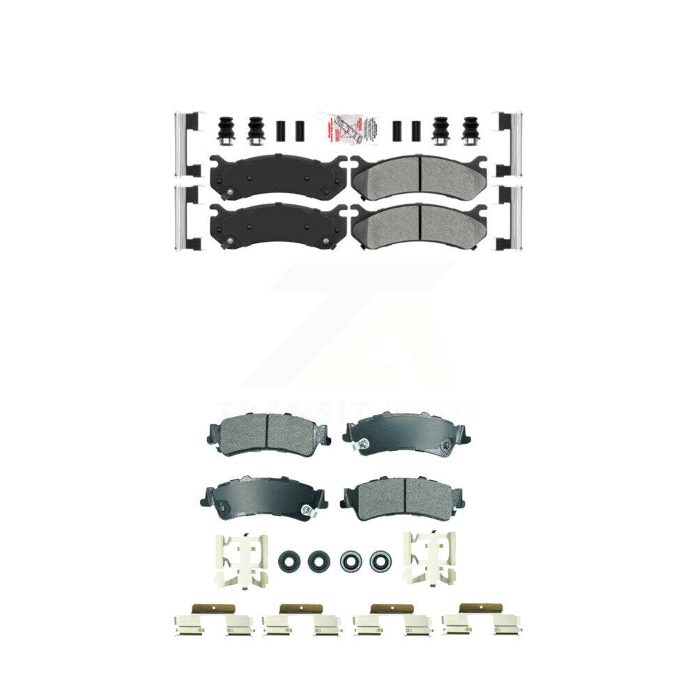 Front Rear Semi-Metallic Disc Brake Pads Kit For Chevrolet GMC Silverado 1500 Sierra XL KNF-101837