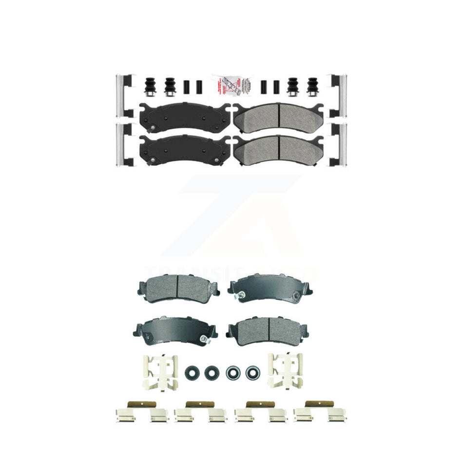 Front Rear Semi-Metallic Disc Brake Pads Kit For Chevrolet GMC Silverado 1500 Sierra XL KNF-101837