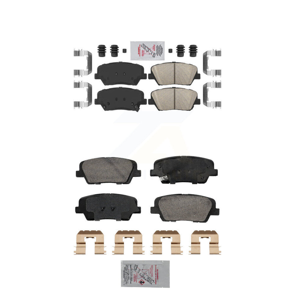 Front Rear Ceramic Disc Brake Pads Kit For Hyundai Santa Fe Sport Kia Sorento KNF-101857