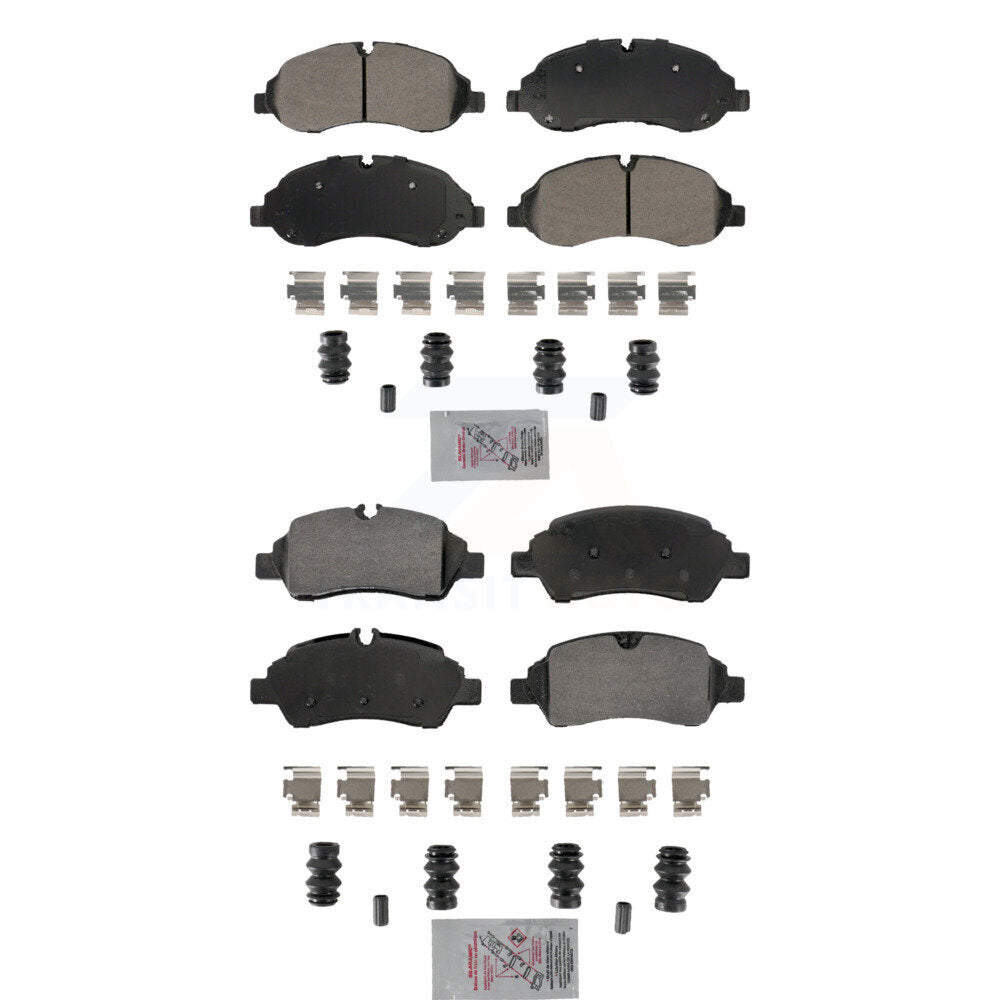 Front Rear Semi-Metallic Disc Brake Pads Kit For Ford Transit-250 Transit-150 Transit-350 KNF-101872