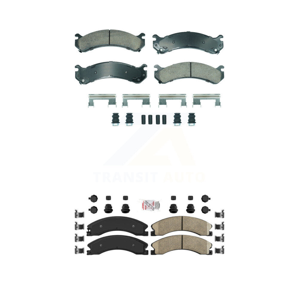 Front Rear Ceramic Disc Brake Pads Kit For GMC Savana 3500 Chevrolet Express 4500 KNF-101887
