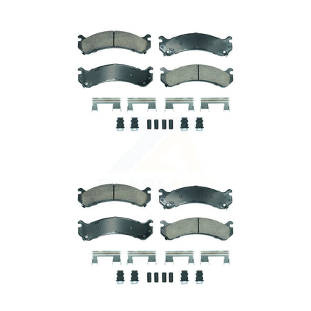 Front Rear Ceramic Disc Brake Pads Kit For Chevrolet GMC Silverado 3500 Sierra HD Classic KNF-101894