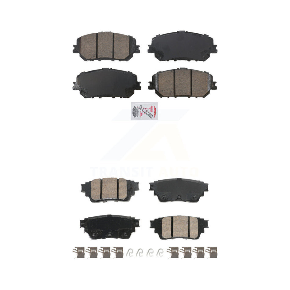 Front Rear Ceramic Disc Brake Pads Kit For Nissan Rogue KNF-101897