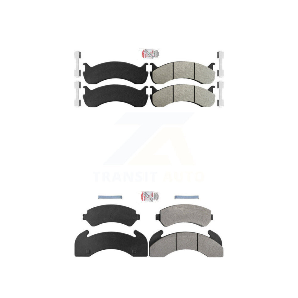 Front Rear Semi-Metallic Disc Brake Pads Kit For Blue Bird TC2000 Hydraulic hand brakes KNF-101939