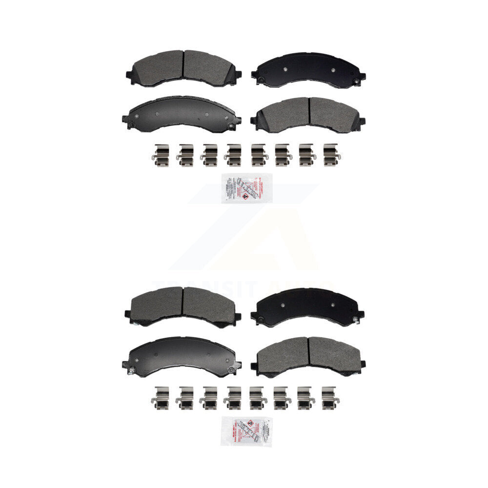Front Rear Semi-Metallic Disc Brake Pads Kit For GMC Chevrolet Savana 2500 Express 3500 KNF-101955