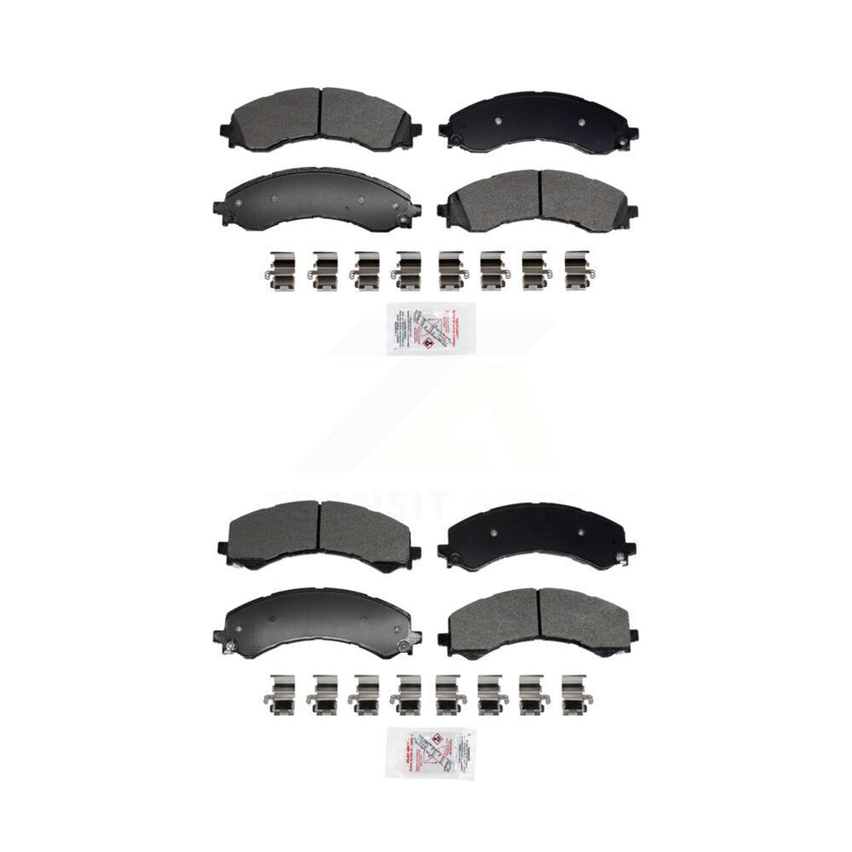Front Rear Semi-Metallic Disc Brake Pads Kit For GMC Chevrolet Savana 2500 Express 3500 KNF-101955