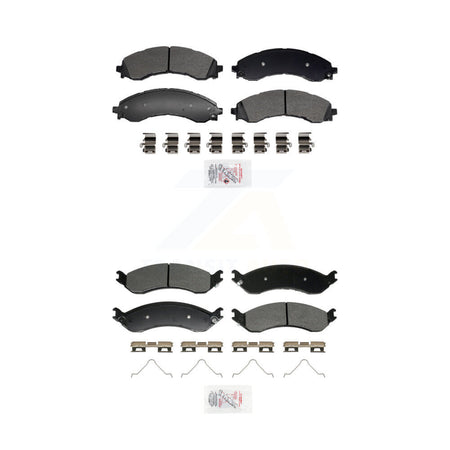 Front Rear Semi-Metallic Disc Brake Pads Kit For GMC Chevrolet Savana 2500 Express 3500 KNF-101956