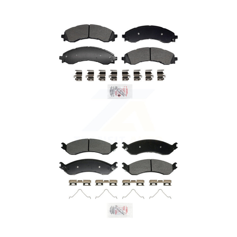 Front Rear Semi-Metallic Disc Brake Pads Kit For GMC Chevrolet Savana 2500 Express 3500 KNF-101956