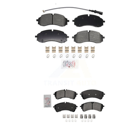 Front Rear Semi-Metallic Disc Brake Pads Kit For Ford Transit-250 Transit-350 Transit-150 KNF-101966