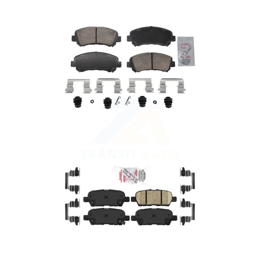 Front Rear Ceramic Disc Brake Pads Kit For Nissan Rogue Sentra Maxima Juke Select KNF-102001