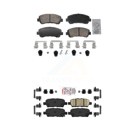 Front Rear Ceramic Disc Brake Pads Kit For Nissan Rogue Sentra Maxima Juke Select KNF-102002