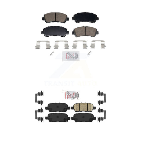 Front Rear Ceramic Disc Brake Pads Kit For Nissan Rogue Sentra Maxima Juke Select KNF-102003