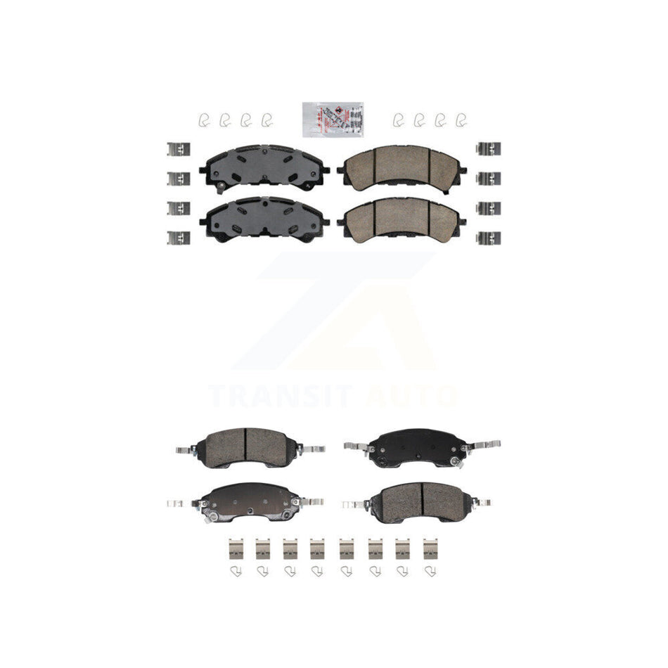 Front Rear Ceramic Disc Brake Pads Kit For Ford Bronco KNF-102017