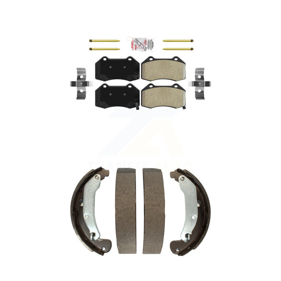 Front Semi-Metallic Disc Brake Pads And Rear Drum Shoes Kit For Chevrolet Cobalt HHR SS KNN-100027