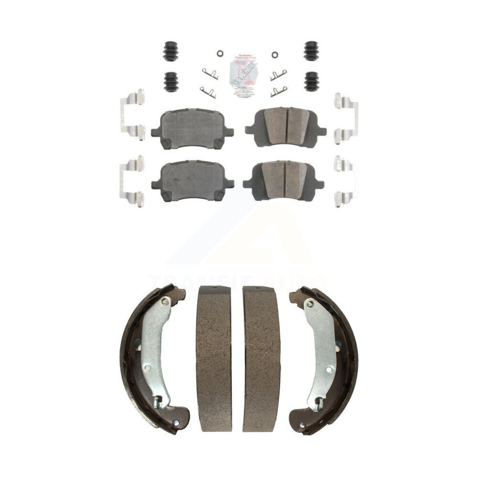 Front Ceramic Disc Brake Pads And Rear Drum Shoes Kit For Chevrolet Cobalt HHR KNN-100028