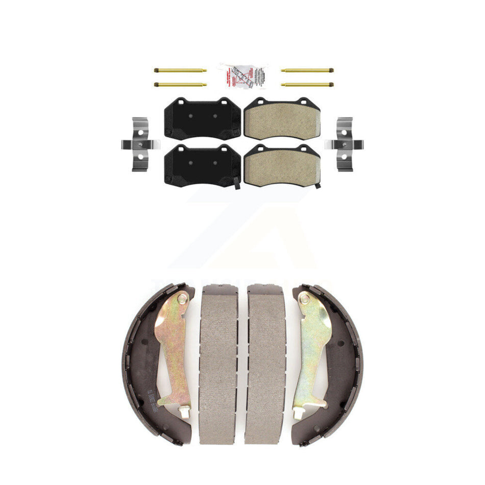 Front Semi-Metallic Disc Brake Pads And Rear Drum Shoes Kit For Chevrolet Cobalt HHR SS KNN-100033