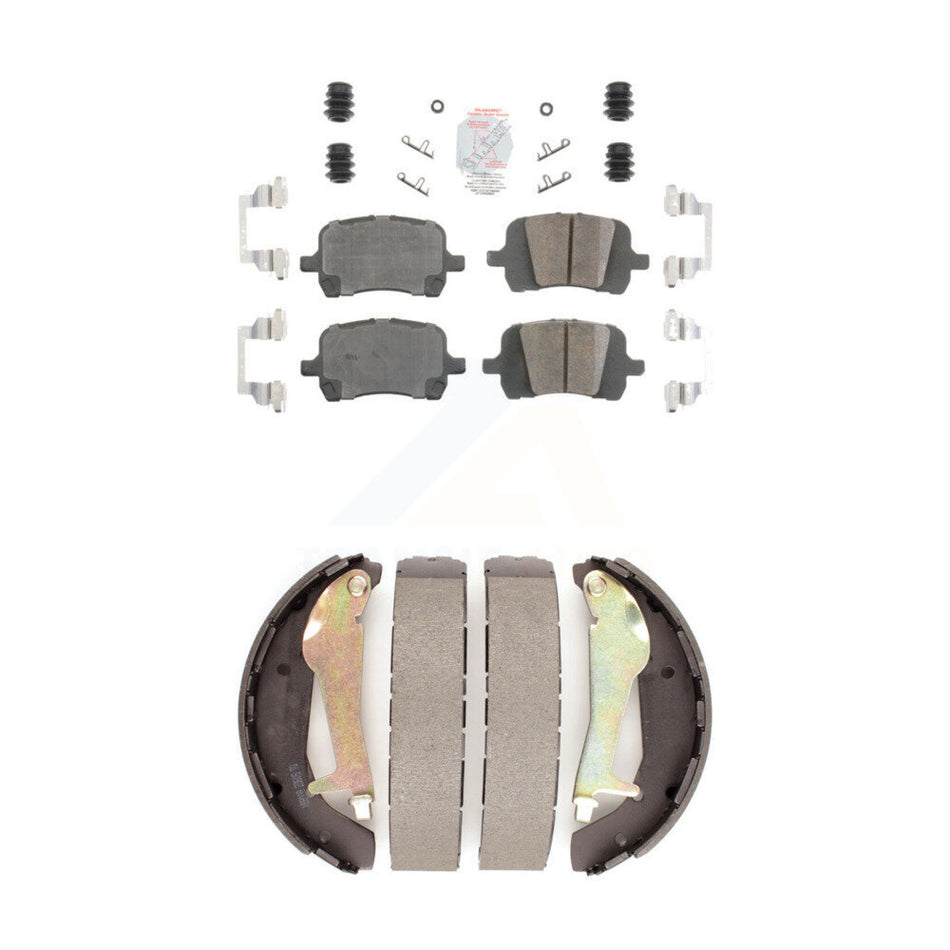 Front Ceramic Disc Brake Pads And Rear Drum Shoes Kit For Pontiac G5 Chevrolet HHR KNN-100034