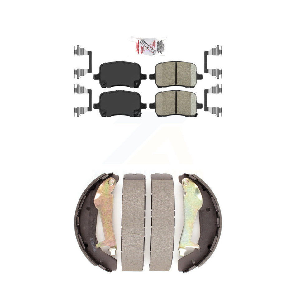 Front Ceramic Disc Brake Pads And Rear Drum Shoes Kit For 2010 Chevrolet HHR SS KNN-100035