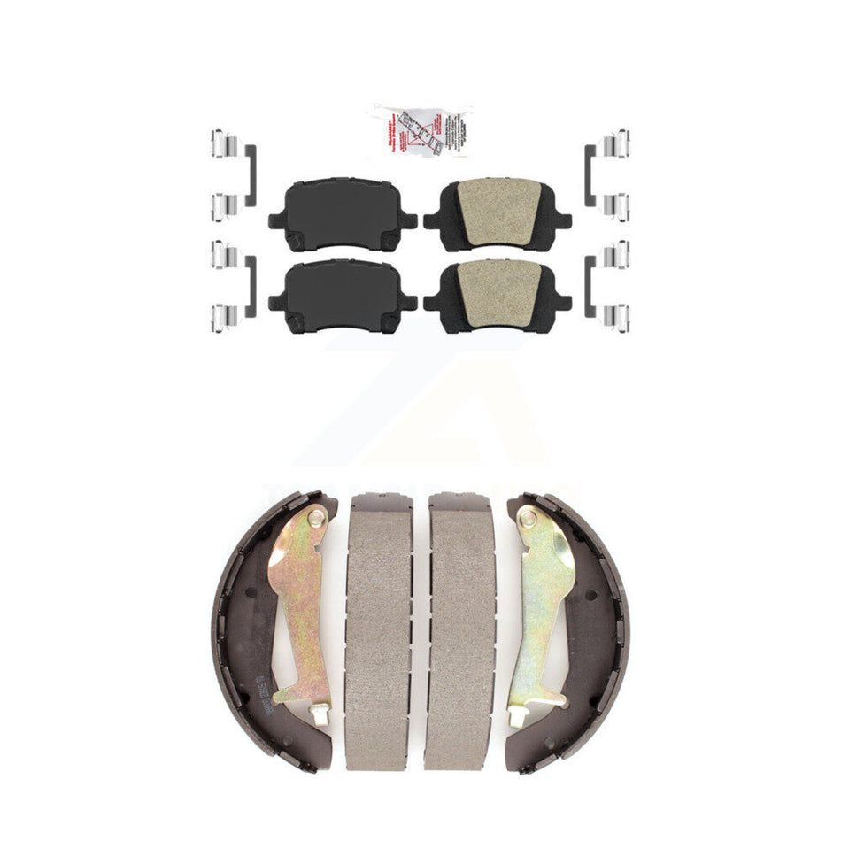 Front Ceramic Disc Brake Pads And Rear Drum Shoes Kit For Pontiac G5 Chevrolet HHR KNN-100036