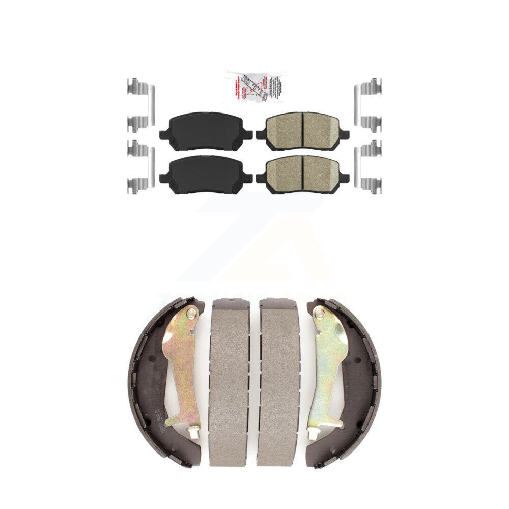 Front Ceramic Disc Brake Pads And Rear Drum Shoes Kit For Chevrolet Cobalt Pontiac G5 KNN-100037