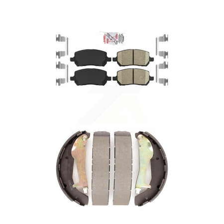 Front Ceramic Disc Brake Pads And Rear Drum Shoes Kit For Chevrolet Cobalt Pontiac G5 KNN-100037