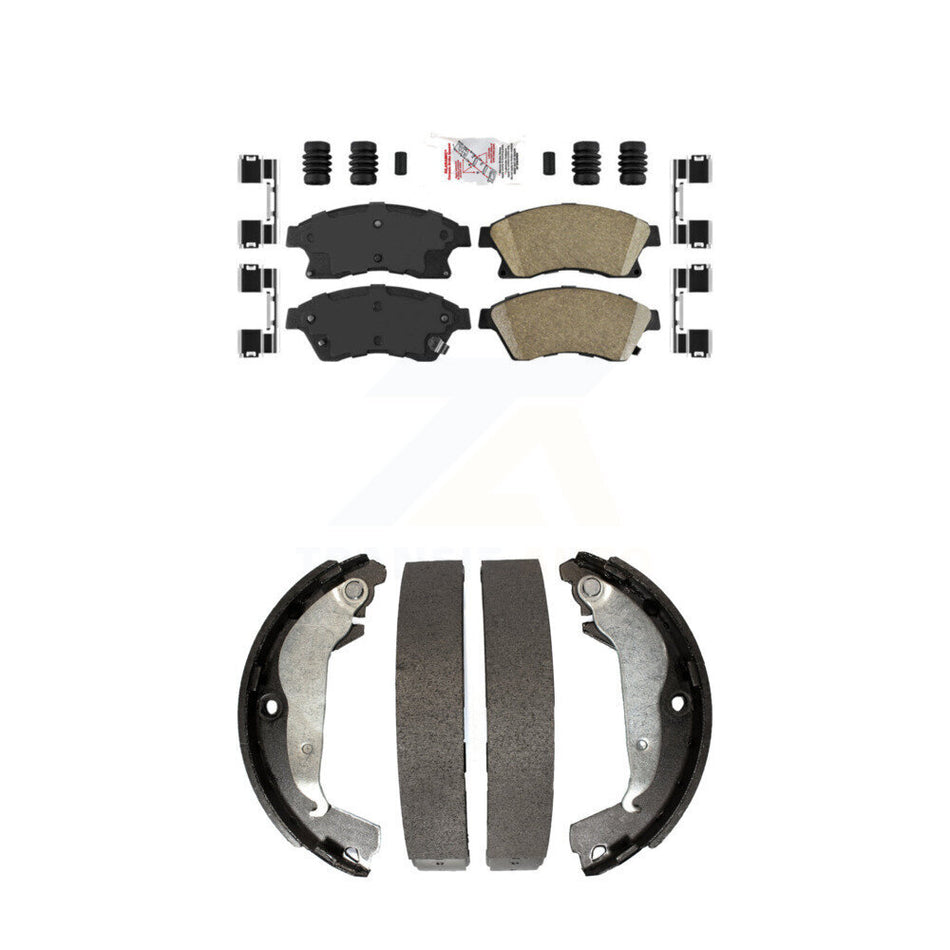 Front Ceramic Disc Brake Pads And Rear Drum Shoes Kit For Chevrolet Cruze Limited KNN-100065