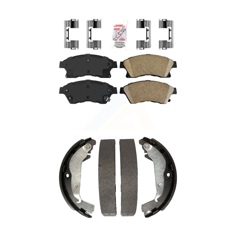 Front Ceramic Disc Brake Pads And Rear Drum Shoes Kit For Chevrolet Cruze Limited KNN-100066