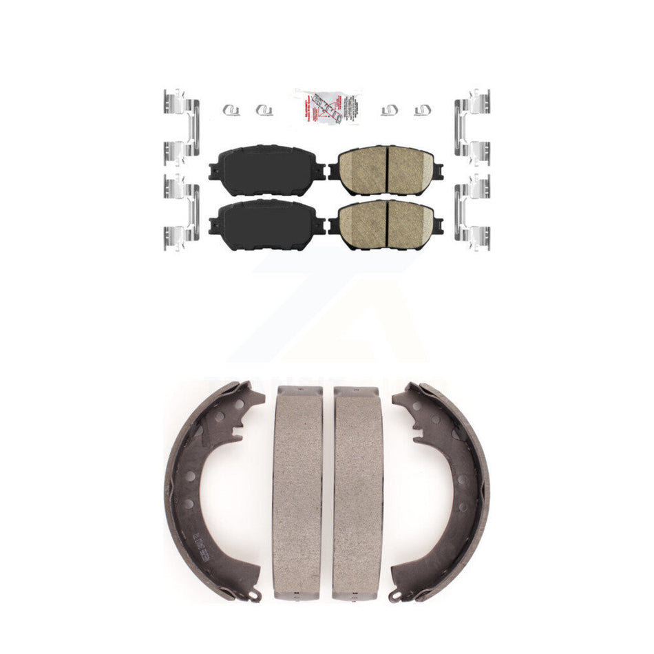 Front Ceramic Disc Brake Pads And Rear Drum Shoes Kit For Toyota Camry KNN-100094