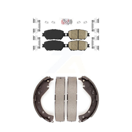 Front Ceramic Disc Brake Pads And Rear Drum Shoes Kit For Toyota Camry KNN-100095