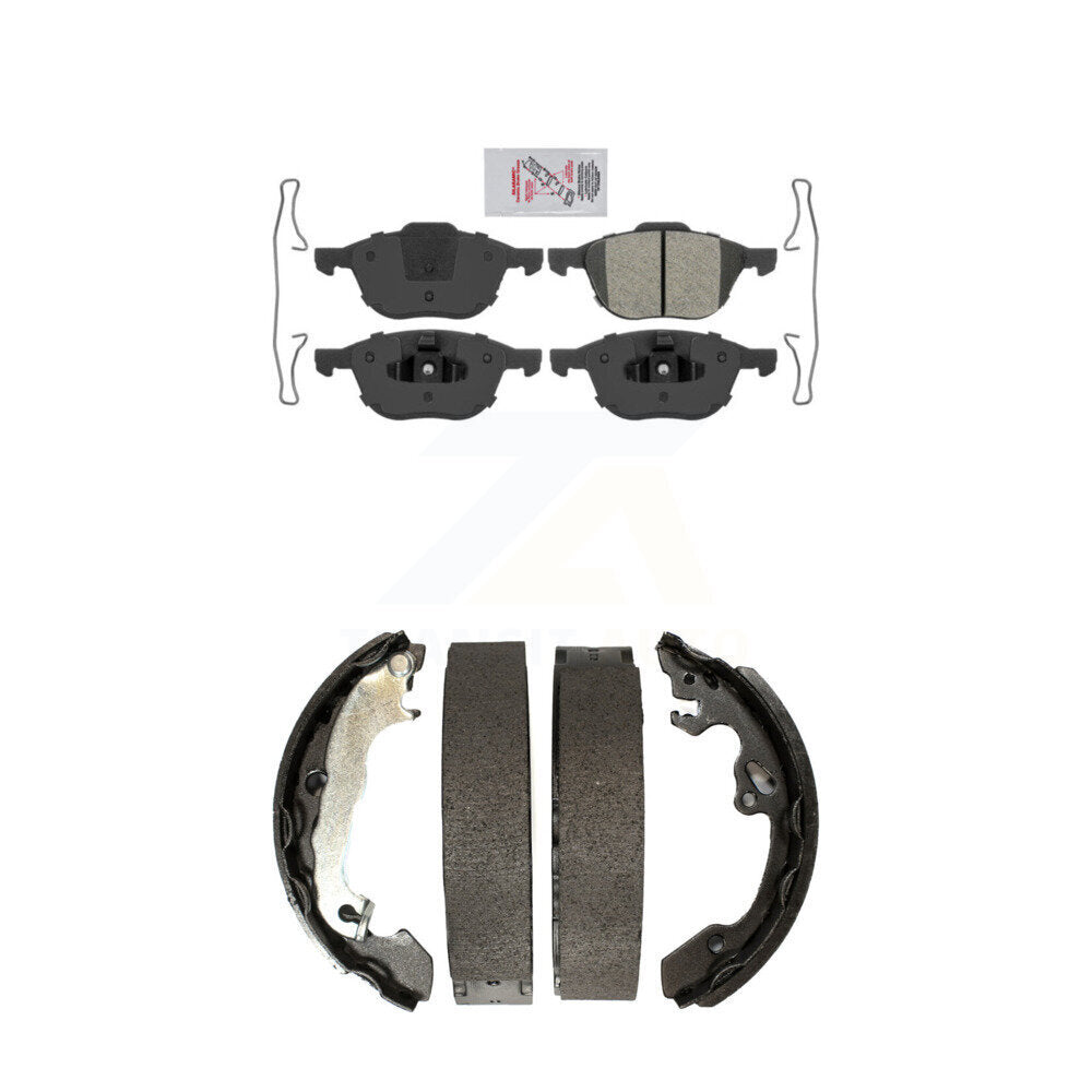 Front Semi-Metallic Disc Brake Pads And Rear Drum Shoes Kit For Ford Focus KNN-100104