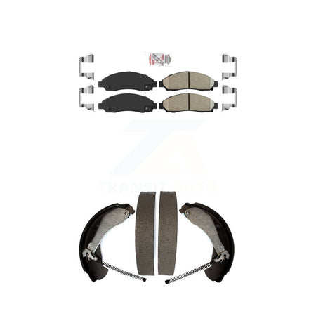 Front Ceramic Disc Brake Pads And Rear Drum Shoes Kit For Chevrolet Colorado GMC Canyon KNN-100106