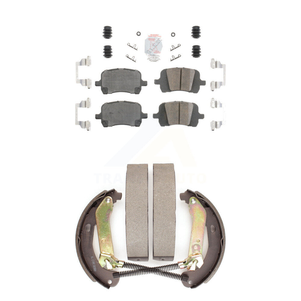 Front Ceramic Disc Brake Pads And Rear Drum Shoes Kit For Chevrolet Malibu Pontiac G6 HHR KNN-100109