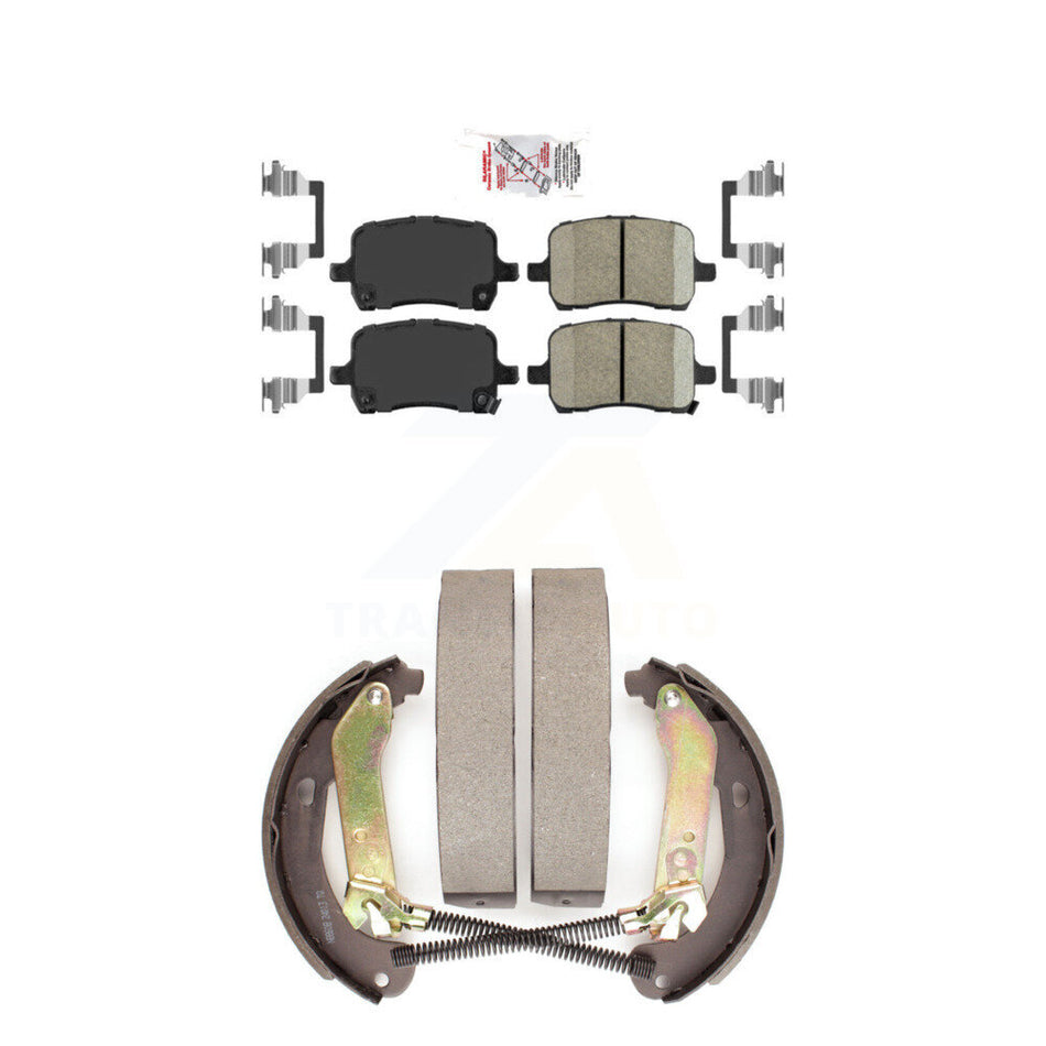 Front Ceramic Disc Brake Pads And Rear Drum Shoes Kit For Chevrolet Malibu KNN-100110