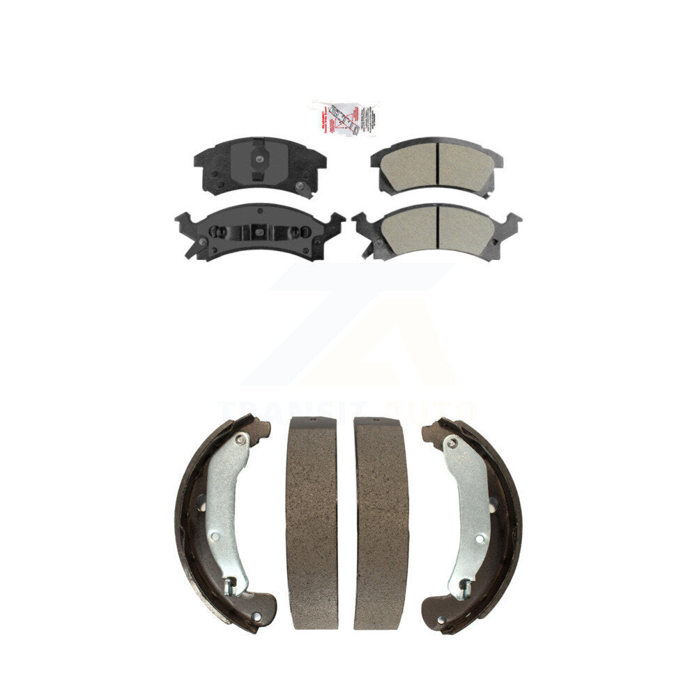 Front Semi-Metallic Disc Brake Pads And Rear Drum Shoes Kit For Pontiac Sunfire Chevrolet KNN-100142